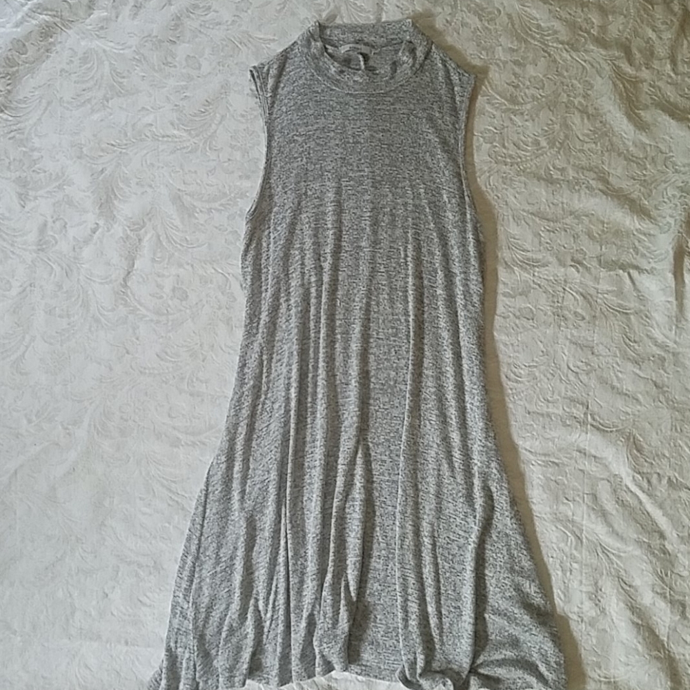Acemi Sleeveless Mock Collar Dress